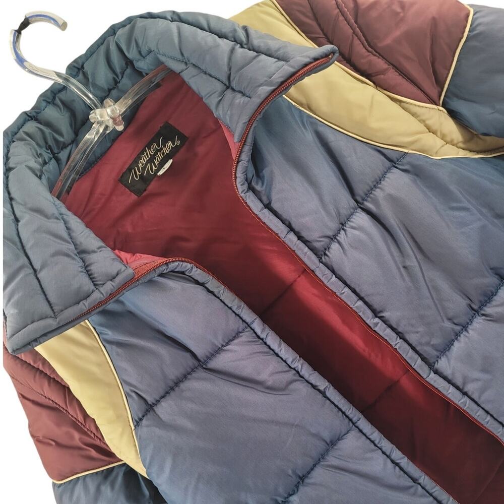 Weather Watcher Puffy Coat 80s Multi Color Retro Gorpcore Outdoor Style
